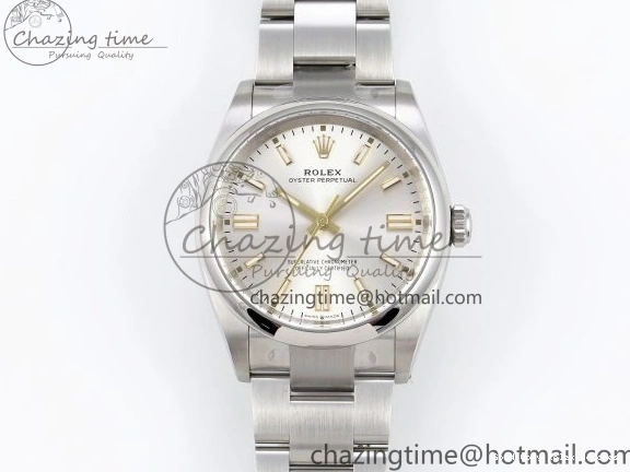 Good Copy Rolex Watches ZipUp Dial 1:1 on VR 36mm Silver 904L Oyster Edition Perpetual Bracelet SS Steel Best 126000 1741 Clean 0109